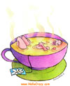 Woman in Chamomile Tea