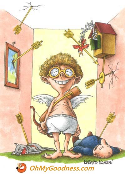 Cross-eyed Cupid ecard | Funny eCards | OhMyGoodness ecards