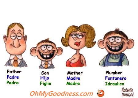 : padre, figlio, madre, idraulico...