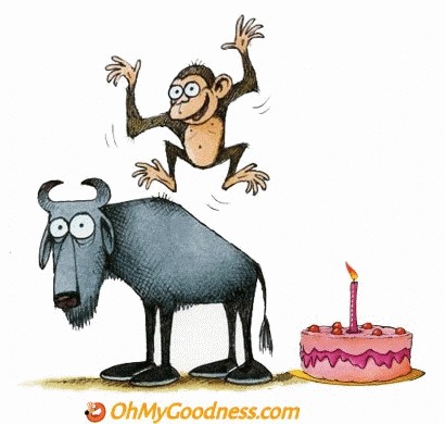 Happy Birthday... you smell like a Gnu! ecard | Funny eCards | OhMyGoodness  ecards