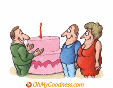 : Enjoy the birthday cake