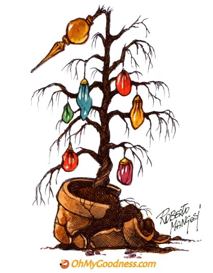 : Quest'anno anche l'Albero di Natale si  seccato!