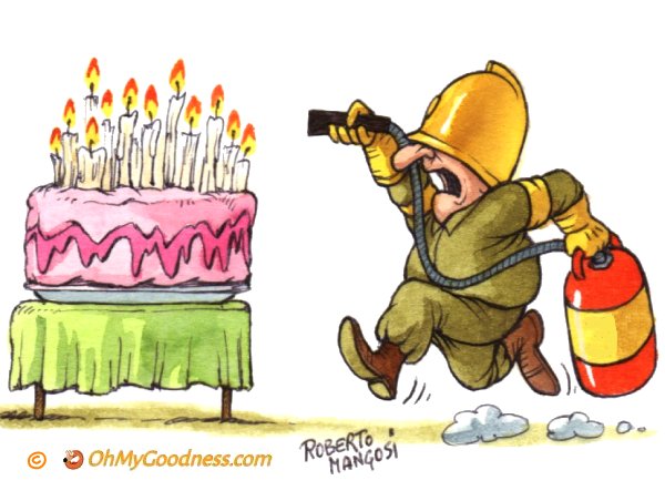 : extinguishing candles...
