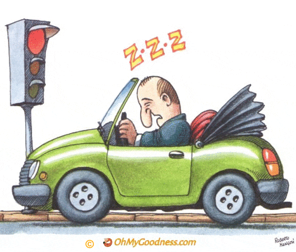 : Don't sleep at the traffic lights!