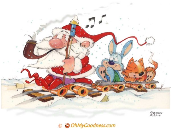 : Santa is coming by train...