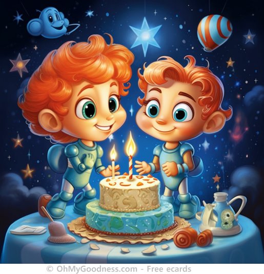 : Happy birthday born under the sign of Gemini