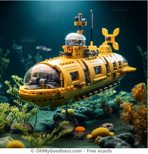 Submarino Lego (no seguro para viajar)