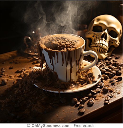 Un caf para morirse.