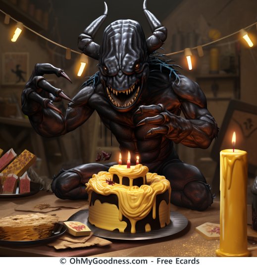Have a monstrous birthday
