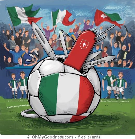 Italia traspasada por Suiza