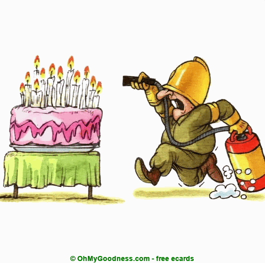 extinguishing candles...
