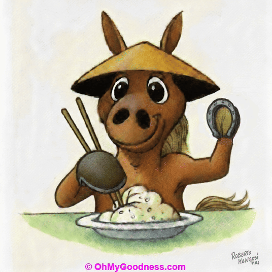 Year of the Horse: even rice must be eaten in style!