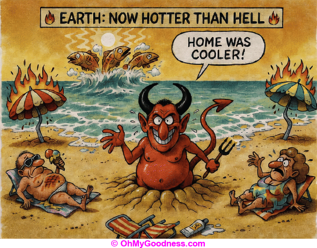 It's hellishly hot 