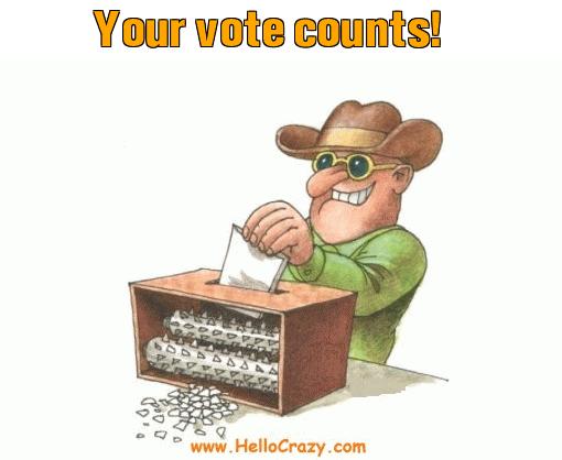 : Your vote counts!