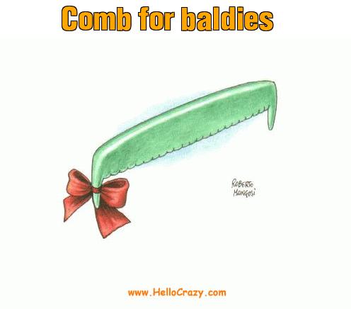 : Comb for baldies
