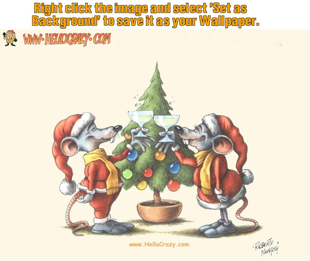 : Mice Merry Christmas (1024x768)