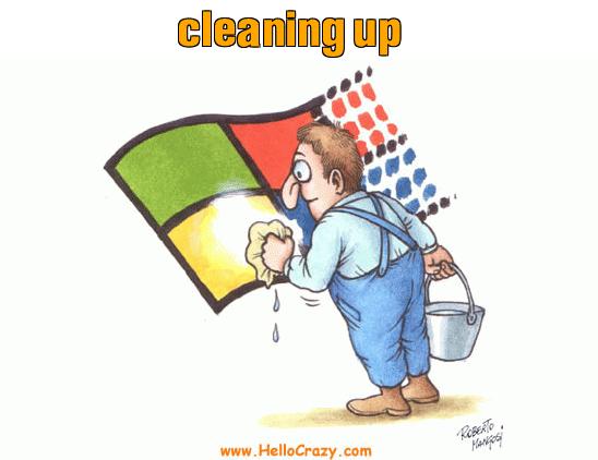 : cleaning up