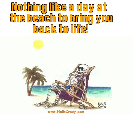 : Nothing like a day at the beach to bring you back to life!