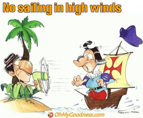: No sailing in high winds