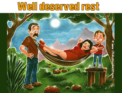 : Well deserved rest