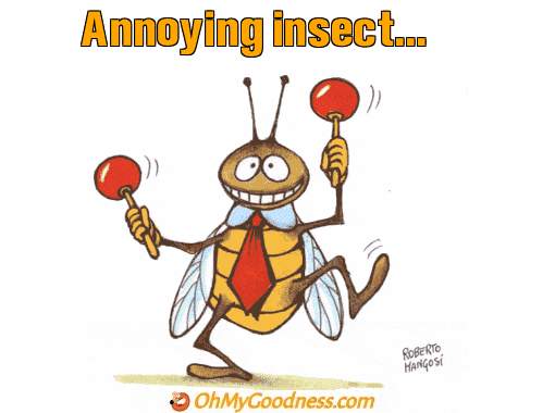 : Annoying insect...