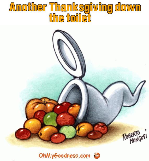 : Another Thanksgiving down the toilet
