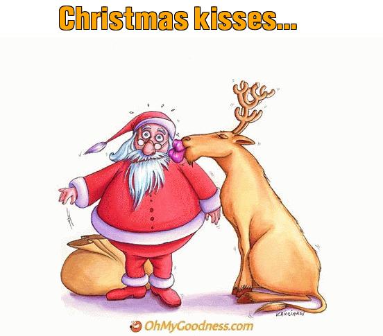 : Christmas kisses...