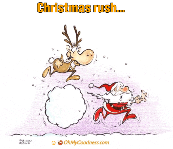 : Christmas rush...