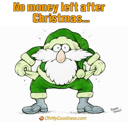 : No money left after Christmas...