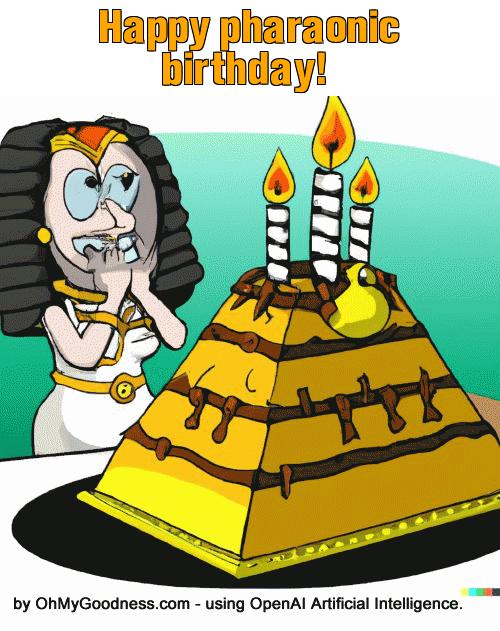 : Happy pharaonic birthday!