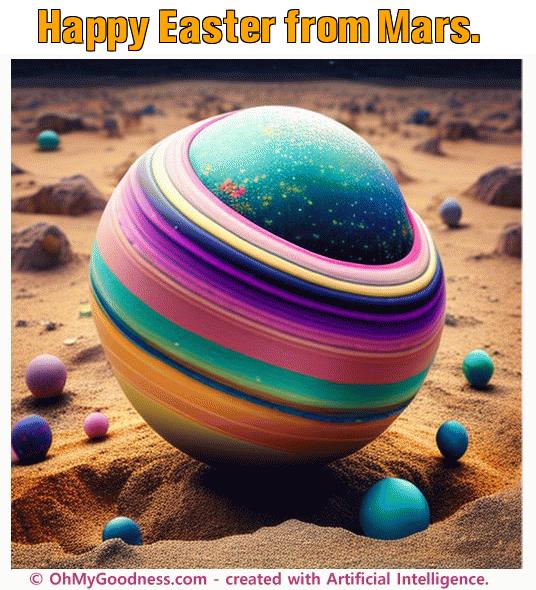 : Happy Easter from Mars.