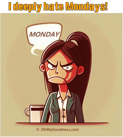 : I deeply hate Mondays!
