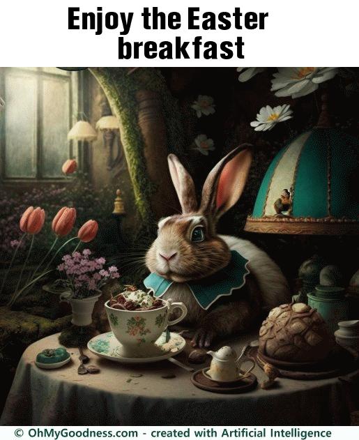 : Enjoy the Easter breakfast