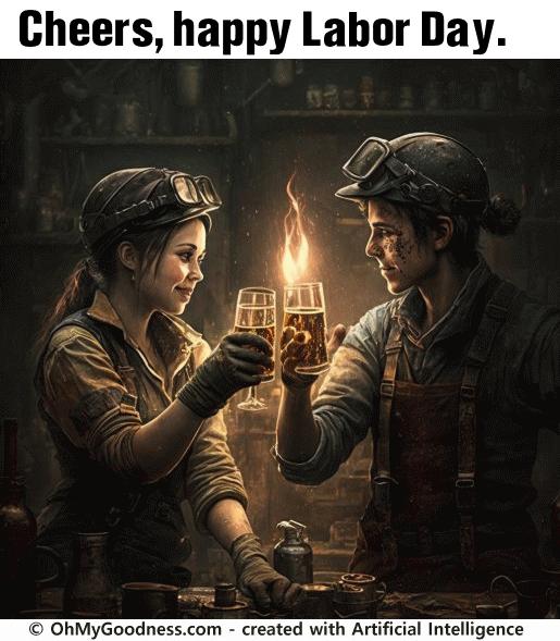 : Cheers, happy Labor Day.