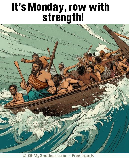 : It's Monday, row with strength!