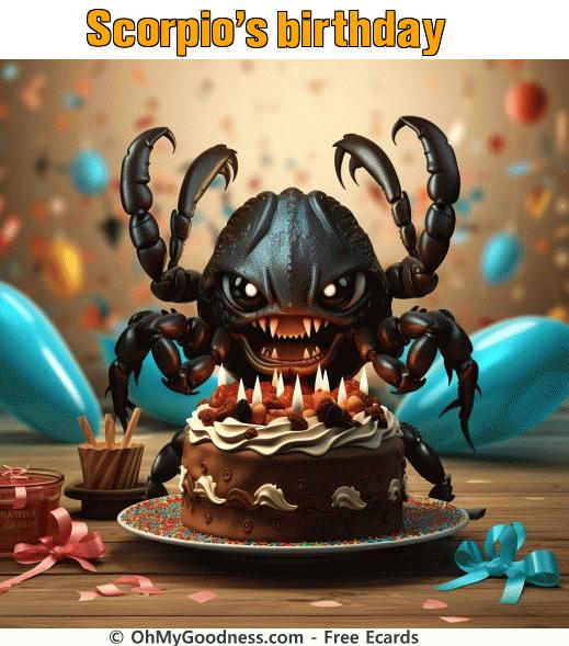 : Scorpio's birthday