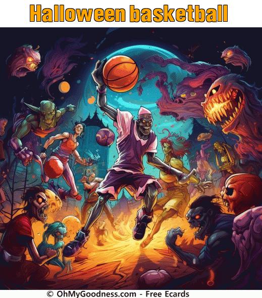 : Halloween basketball