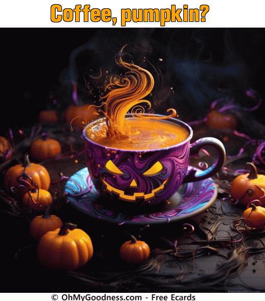 : Coffee, pumpkin?