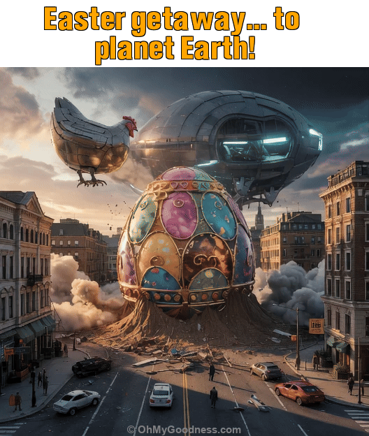 : Easter getaway... to planet Earth!