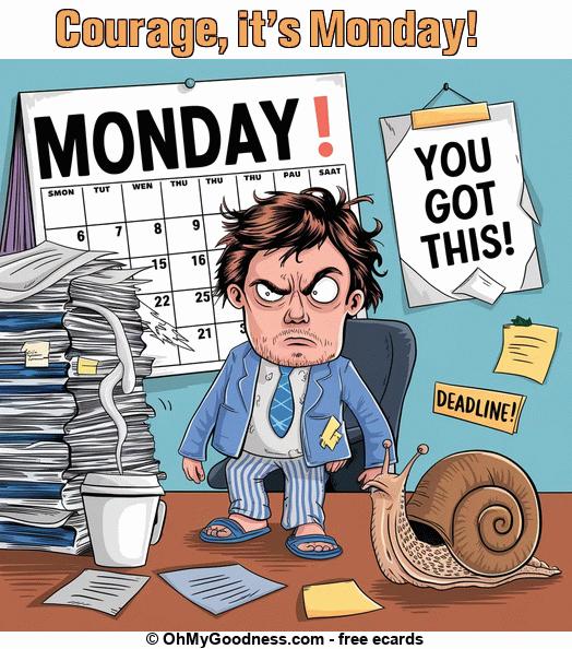 : Courage, it's Monday!