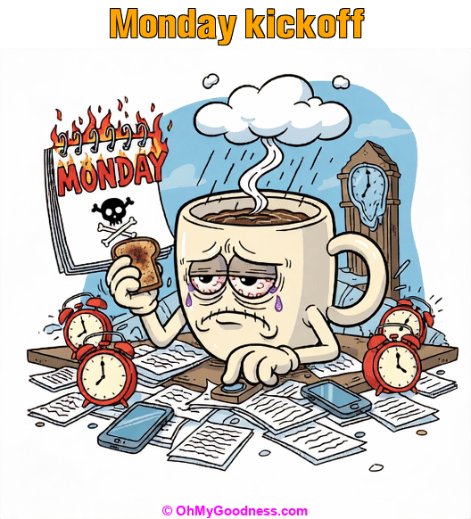 : Monday kickoff