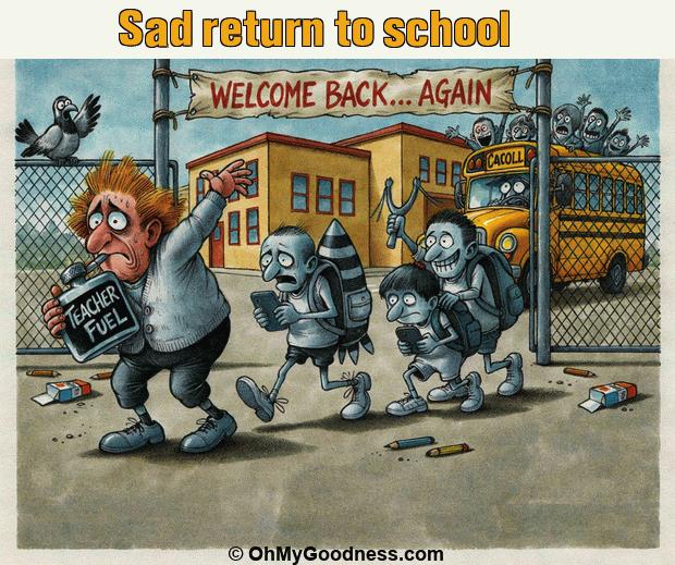 : Sad return to school