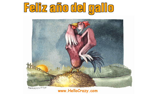 : Feliz ao del gallo