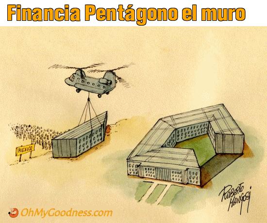 : Financia Pentgono el muro