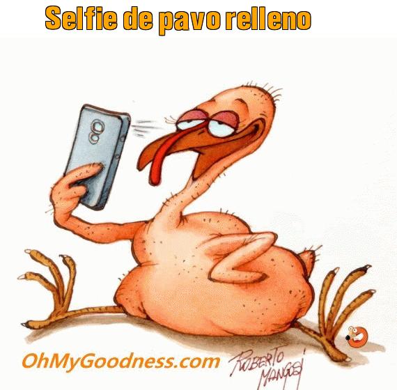 : Selfie de pavo relleno