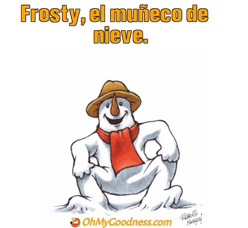 : Frosty, el mueco de nieve.