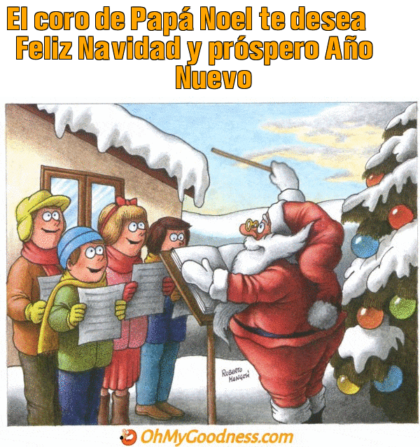 : El coro de Pap Noel te desea Feliz Navidad y prspero Ao Nuevo