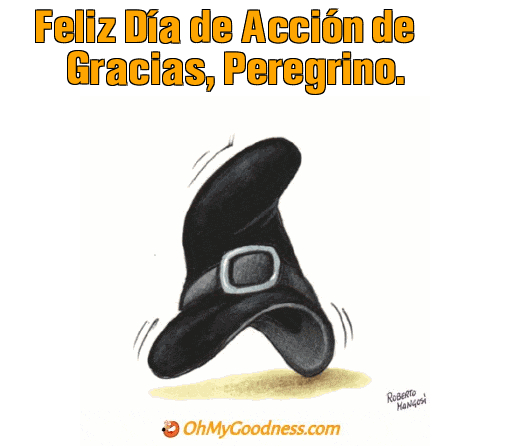: Feliz Da de Accin de Gracias, Peregrino.