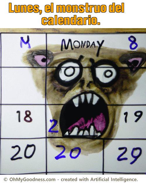 : Lunes, el monstruo del calendario.
