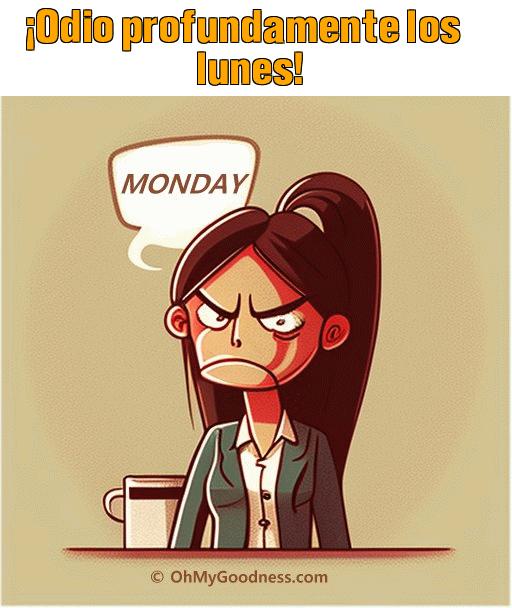 : Odio profundamente los lunes!